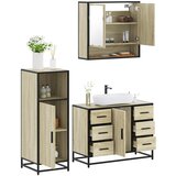 vidaXL 3-dijelni set kupaonskog namještaja boja hrasta sonome drveni | shoptok.hr