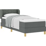  s opruga kutije Tamno siva 80 x 200 cm tkanina | shoptok.hr