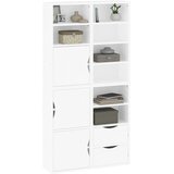  Bočni ormarići 4 kom ODDA bijeli 40x24x79 cm puno drvo bor Slike