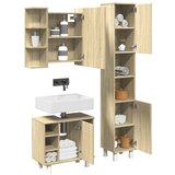  3-dijelni set kupaonskog namještaja boja hrasta sonome drveni | shoptok.hr