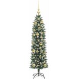  Umjetno vitko božićno drvce Zelena i bijela 120 cm | shoptok.hr