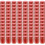  Staklenke za džem s crvenim poklopcima 96 kom 230 ml | shoptok.hr