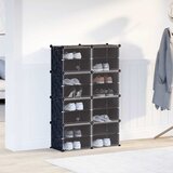  Organizator za kocke za pohranu s 8 kocki i vratima crni PP | shoptok.hr