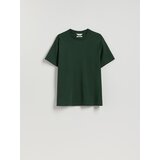 Reserved Boxy pamučna majica kratkih rukava - tamnozeleno | shoptok.hr