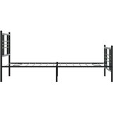 Metalni okvir kreveta uzglavlje i podnožje crni 107x203 cm | shoptok.hr