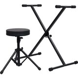  Set stalka i stolca za klavijature crni | shoptok.hr