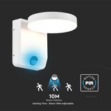  LED spoljašnje zidno svetlo sa senzorom LED/17W/230V 4000K bela | Eponuda.com