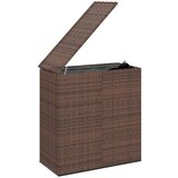  Kutija za vrtne jastuke od PE ratana 100 x 49 x 103 5 cm smeđa | shoptok.hr