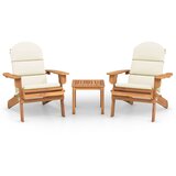  3-dijelna vrtna garnitura Adirondack masivno bagremovo drvo | Eponuda.com