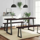 Stolna ploča tamnosmeđa 180 x 40 x (2-6) cm obrađena hrastovina | shoptok.hr