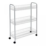  Polica sa točkovima Slim Cart de Luxe 23,8x8,3x84,5cm Metaltex | Eponuda.com