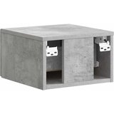  Noćni ormarić za montažu na zid Betonska siva 34,5 x 33 x 20 cm | shoptok.hr