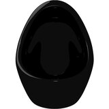 vidaXL Stenski pisoar z izplakovalnim ventilom keramičen črn, (20766812) | Shoptok.si
