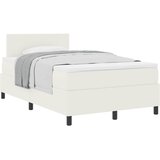  Krevet s opruga kutije s uzglavljem Krema i bijela 120 x 200 cm | shoptok.hr