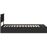  Okvir za krevet Crna 90 x 190 cm Konstruirano drvo - Crna 90 x 190 cm | shoptok.hr