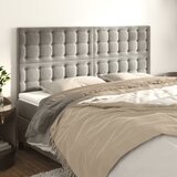 vidaXL Uzglavlje 4 kom svjetlosivi 90x5x78/88 cm baršunasti Cijene