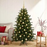  Umjetno božićno drvce s kuglicom 150 cm 150 LED lampica - 150 cm s LED žaruljama i zlatnim kuglicama Cijene