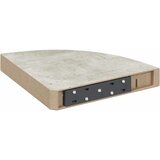  Kutne zidne police 4 kom siva boja betona 25 x 25 x 3,8 cm MDF | shoptok.hr