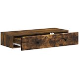Stolna montirana na zid Dimljeni hrast 87,5 x 34,5 x 17 cm | shoptok.hr