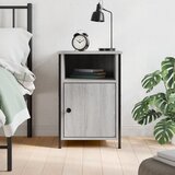 vidaXL Noćni ormarić sivog sonome 40x42x60 cm konstruirano drvo | shoptok.hr