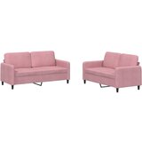 vidaXL 2-dijelni set sofa ružičasti baršunasti | shoptok.hr
