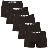 Nedeto 5PACK men's boxers black
