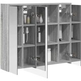  Kopalniška ogledalna omara Siva Sonoma 73,5 x 16 x 62,5 cm, (5000233335) | Shoptok.si