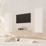 vidaXL Zidni ormarići 2 kom bijeli 30x30x100 cm od masivne borovine Cijene