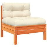  6-dijelni set vrtnih sofa s jastucima voštano smeđi od borovine | shoptok.hr
