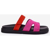 VINCEZA Women's Slippers With Velcro Fuchsia 17401 | Shoptok.si