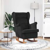  Ljuljačka s jastukom Crna 92 x 71 x 100 cm Šperploča | shoptok.hr