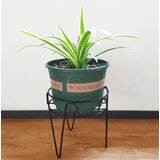  Dekoracija za vrt STALAK ZA CVIJEĆE CRNI 22.5x22.5cm | shoptok.hr