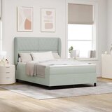  Krevet s opruga kutije Svijetlo siva 200 x 140 cm Baršun | shoptok.hr