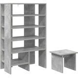  Ormar za cipele s policom 2 pcs Betonski sivi Konstruirano drvo | shoptok.hr