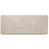 Bež tekstilna kopalniška preproga 50x120 cm Ricochet –