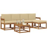  Set vanjskih sofa 6 kom. Prirodna i bež | shoptok.hr