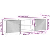  ormar Bijela 150 x 31 x 50 cm Konstruirano drvo | shoptok.hr