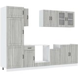  8-dijelni set kuhinjskih ormarića Kalmar konstruiranog drva | shoptok.hr