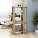 vidaXL knjižna omara/pregrada sonoma hrast 80x30x123,5 cm Cene
