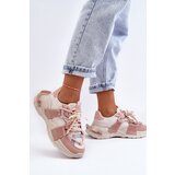 Boto Women's Trendy Lace-up Sport Shoes Beige-Pink Chillout! | shoptok.hr