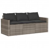  6-dijelni set vrtnih sofa od poliratana s jastucima sivi | shoptok.hr