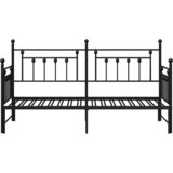 Krevet na kat Crna 80 x 200 cm Čelik | Eponuda.com
