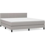  Krevet box spring s madracem svjetlosiva 160x200 cm tkanina | shoptok.hr