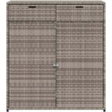  Vrtni ormarić za pohranu sivi 105 x 55 x 113 cm od poliratana | Eponuda.ba