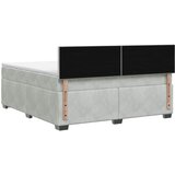  Boxspring krevet s madracem Svjetlosiva 180 x 200 cm Baršun | shoptok.hr