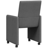  Blagovačke stolice s kotačima 2 pcs Tamno siva 57 x 66 x 94 cm | Eponuda.com