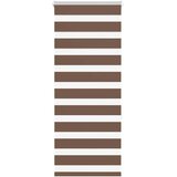 vidaXL Zebra zavjesa smeđa 65x150 cm širina tkanine 60 9 cm poliester - Smeđa 65 x 150 cm | shoptok.hr