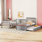 Möbrio Dvonadstropna postelja 2x90x200cm z zakonsko posteljo 90x190cm - z ograjo in stopniščem - siva, (22060439) | Shoptok.si