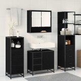  Set namještaja za kupaonicu 4 kom. Crni hrast 65 x 33 x 60 cm | shoptok.hr