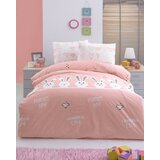  Bunny kids salmonwhitegrey ranforce single quilt cover set Cene